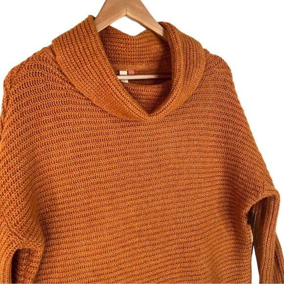 Pilcro Anthropologie Sweater Women's
XS Orange Cowl Neck Knit Oversized
Pullover - Picture 3 of 12